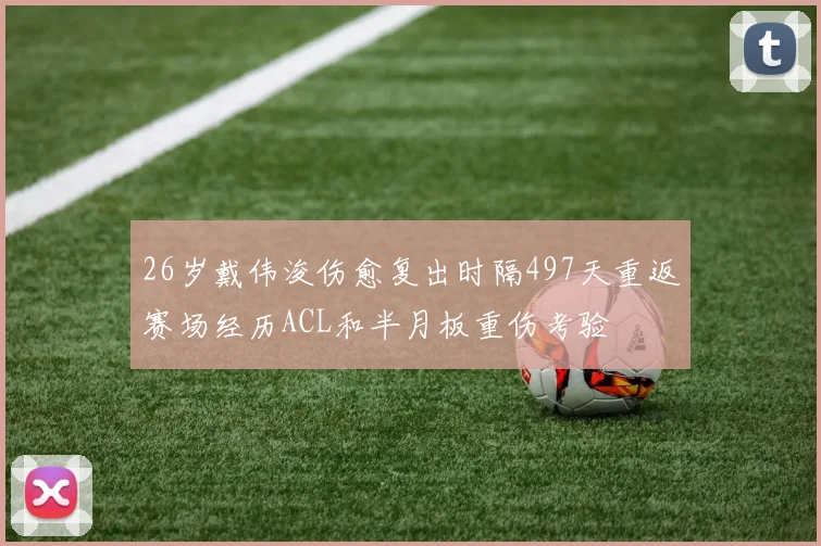 26岁戴伟浚伤愈复出时隔497天重返赛场经历ACL和半月板重伤考验